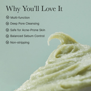 Arencia Fresh Green Rice Mochi Cleanser for Deep Cleansing & Hydration – 120g
