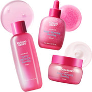 EQQUALBERRY Plump & Blush Set with NAD+ Peptides for Skin Firming and Radiance – 3 Pieces