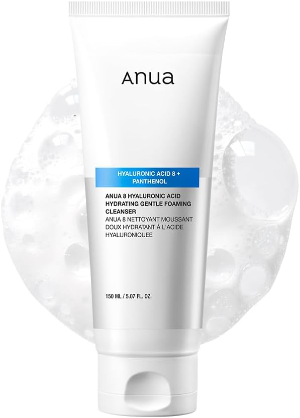 Anua Gentle Foaming Cleanser with Hyaluronic Acid and Panthenol – 150ml