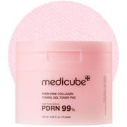 Medicube PDRN Pink Collagen Hydrating & Firming Gel Toner Pads with 99% High-Purity Salmon PDRN – 70 Pads