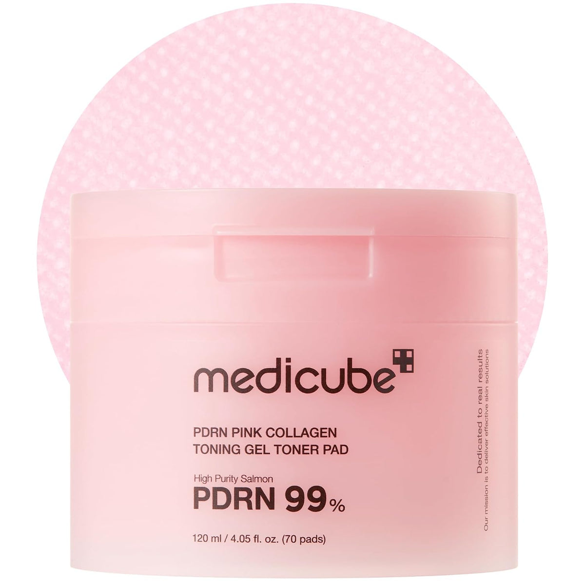 Medicube PDRN Pink Collagen Hydrating & Firming Gel Toner Pads with 99% High-Purity Salmon PDRN – 70 Pads
