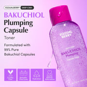 EQQUALBERRY Bakuchiol Capsule Toner for Skin Hydration and Elasticity Support - 150ml