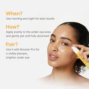 Medicube Kojic Acid Turmeric Vita Brightening Eye Gel Serum with Vitamin C & Caffeine – 30ml