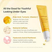 Medicube Kojic Acid Turmeric Vita Brightening Eye Gel Serum with Vitamin C & Caffeine – 30ml