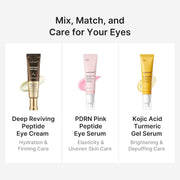 Medicube Kojic Acid Turmeric Vita Brightening Eye Gel Serum with Vitamin C & Caffeine – 30ml