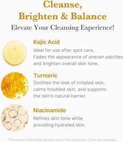 Medicube Kojic Acid & Turmeric Brightening Toning Cleanser – 120g