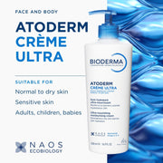 Bioderma Atoderm Moisturizing Cream for Normal Skin - 500ml