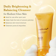 Medicube Kojic Acid & Turmeric Brightening Toning Cleanser – 120g