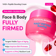 EQQUALBERRY +NAD Peptide Firming & Radiance Cream - 50ml
