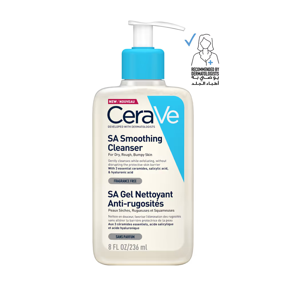 CeraVe Smoothing Gel Cleanser for Dry and Rough Skin - 236ml