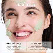 Arencia Fresh Green Rice Mochi Cleanser for Deep Cleansing & Hydration – 120g