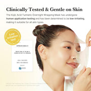 Medicube Kojic Acid Turmeric Brightening Night Wrapping Mask with Vitamin C, Retinol & Collagen – 75ml