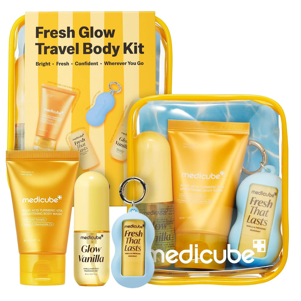 Medicube Fresh Glow Travel Body Kit – Brightening & Fragrance Set