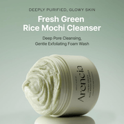 Arencia Fresh Green Rice Mochi Cleanser for Deep Cleansing & Hydration – 120g