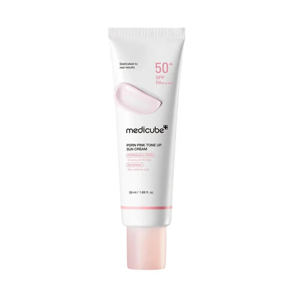 Medicube PDRN Pink Tone-Up Brightening Sun Cream with Glutathione SPF50+ PA++++ – 50ml