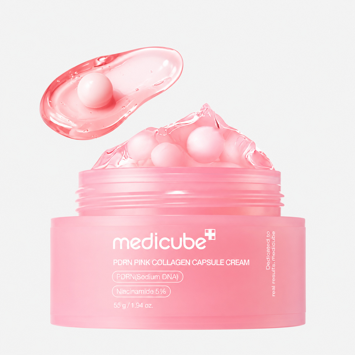 Medicube PDRN Pink Collagen Plumping & Brightening Capsule Cream with 5% Niacinamide – 55g