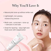 Medicube PDRN Pink Tone-Up Brightening Sun Cream with Glutathione SPF50+ PA++++ – 50ml